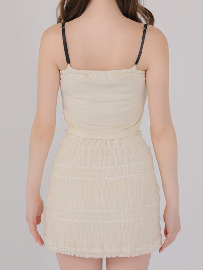 Milky chiffon ribbon set up(eme11003)