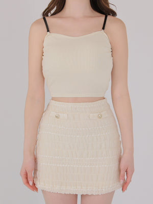 Milky chiffon ribbon set up(eme11003)