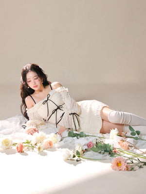 model：163cm　(size：F　color：Ivory)