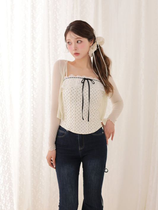 model：160cm　(size：F　color：Ivory)