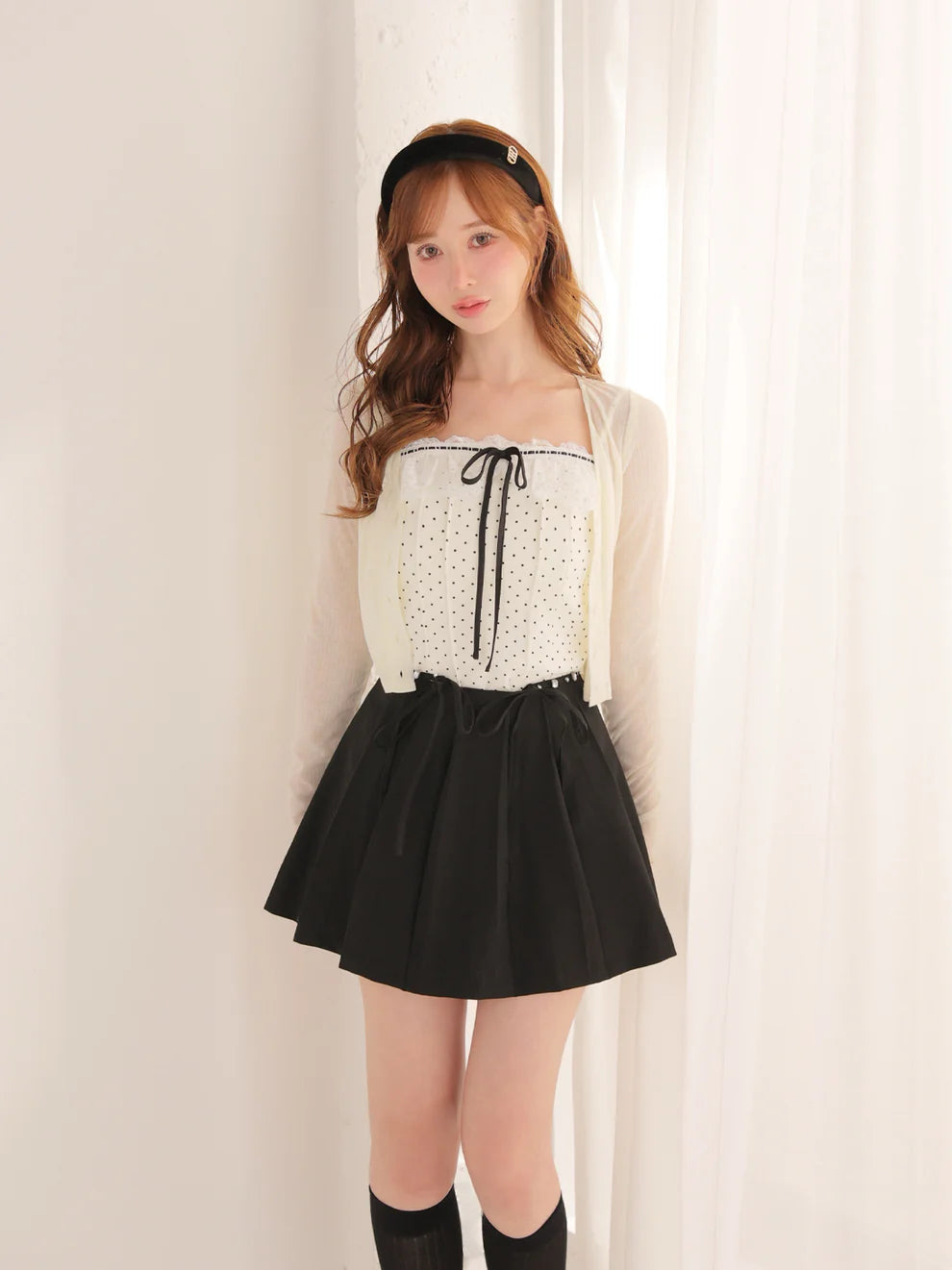 model：162cm　(size：F　color：Ivory)