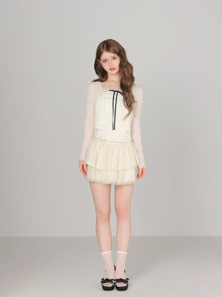 model：160cm　(size：F　color：Ivory)