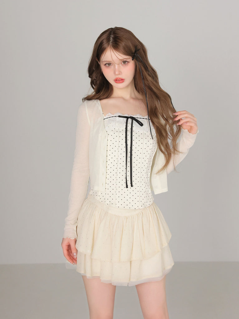model：160cm　(size：F　color：Ivory)
