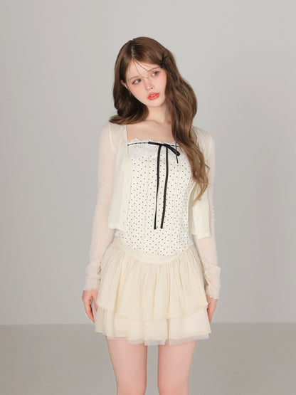 model：160cm　(size：F　color：Ivory)