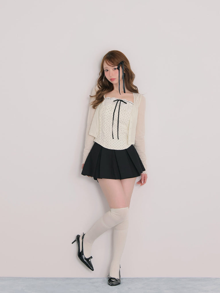 model：162cm　(size：F　color：Black)