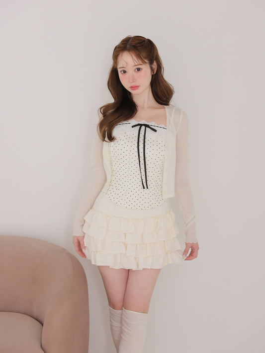 model：162cm　(size：F　color：Ivory)