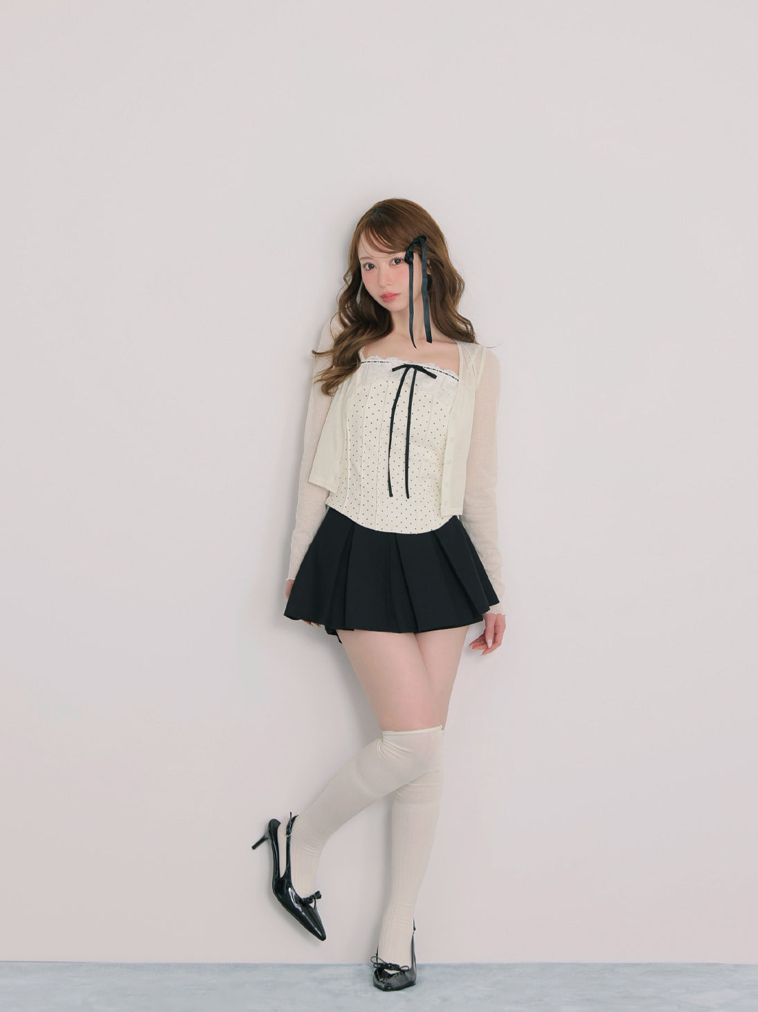 Corset like ribbon cami ensemble(eme11005) – M me eme