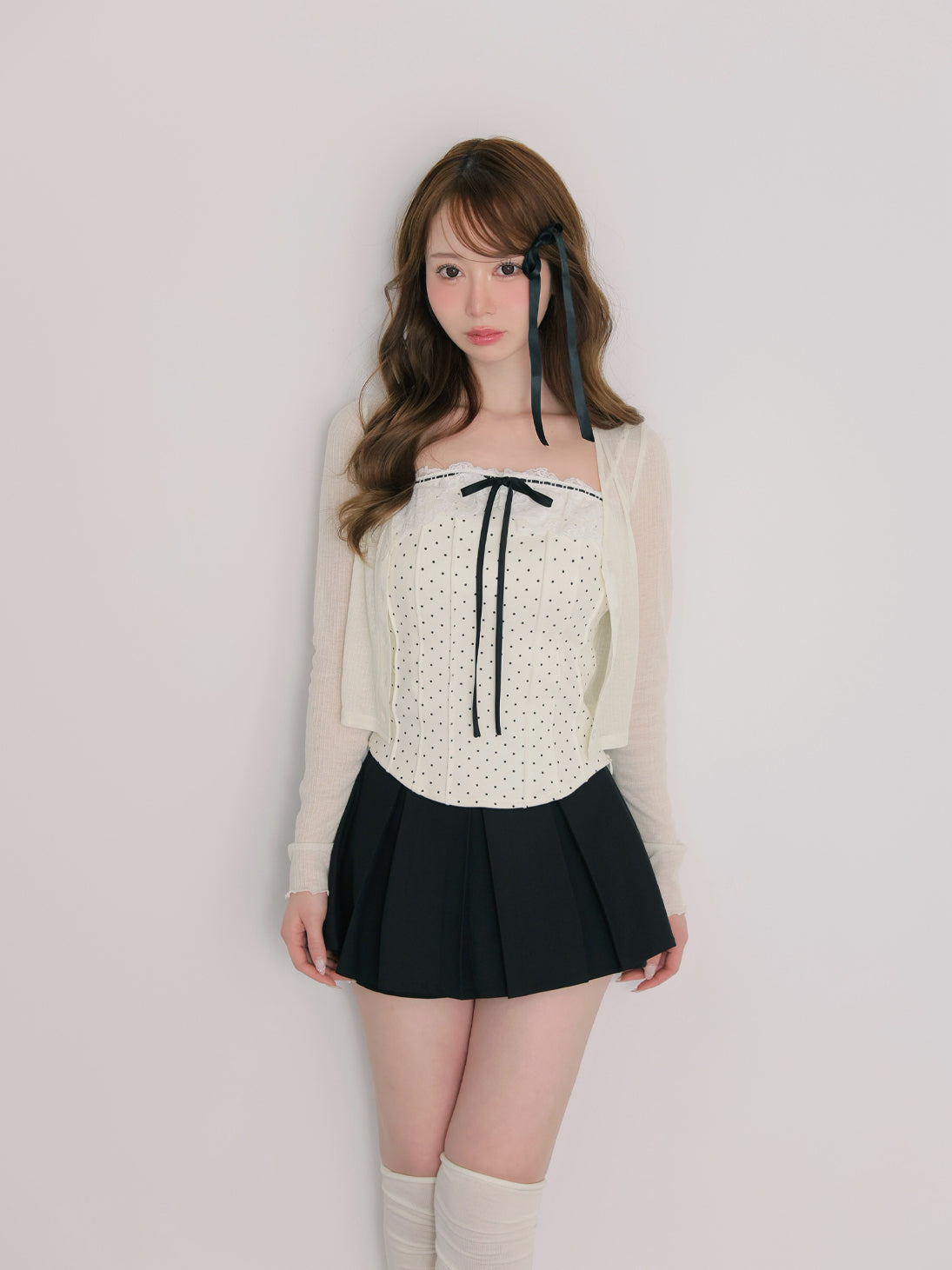 model：162cm　(size：F　color：Ivory)
