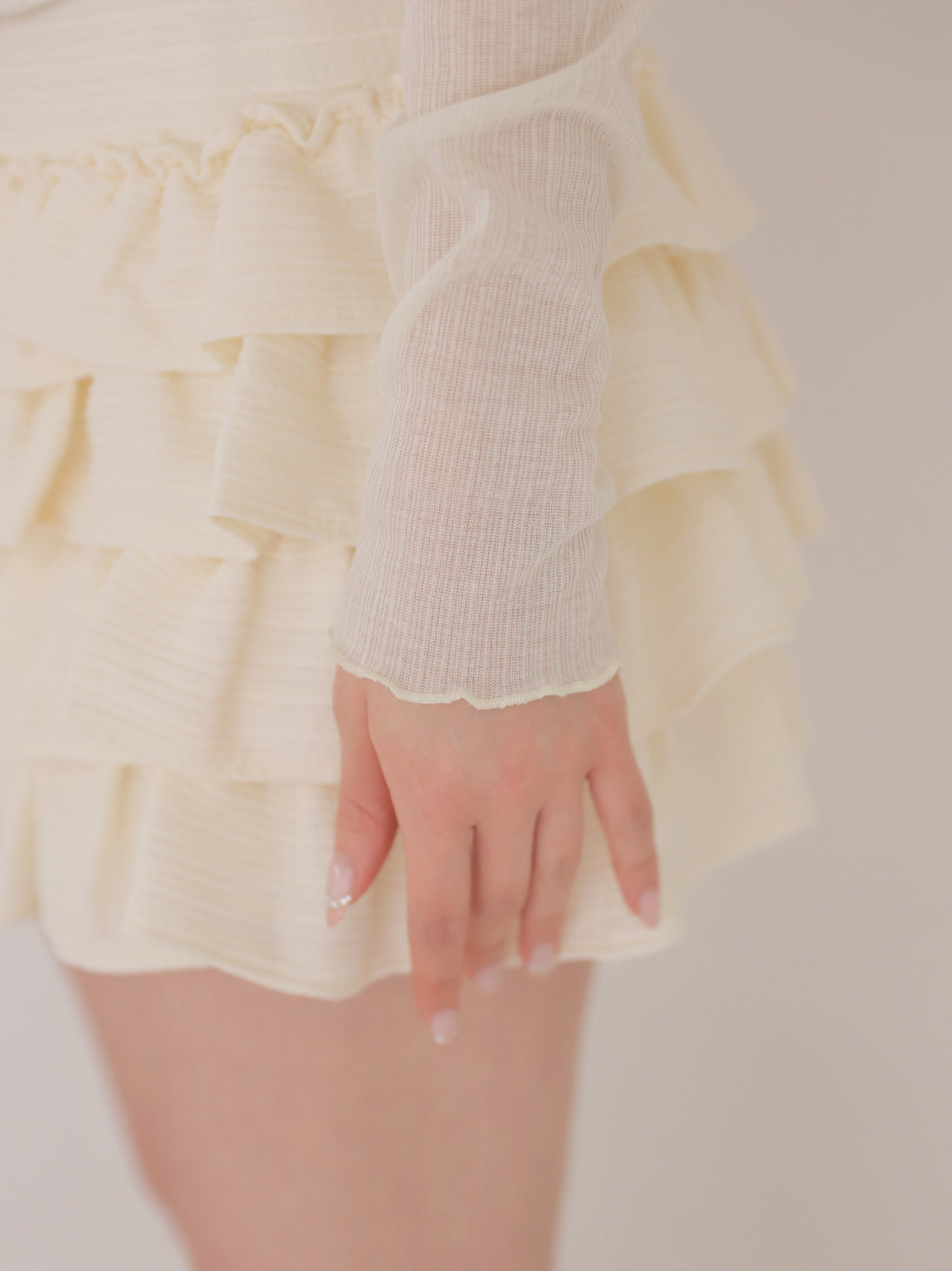 Corset like ribbon cami ensemble(eme11005)