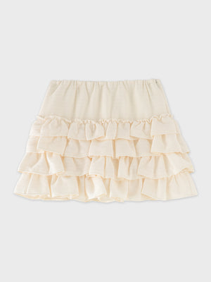 Lady doll tiered mini skirt(eme11006)