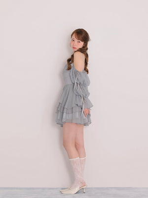 model：162cm　(size：F　color：Blue)