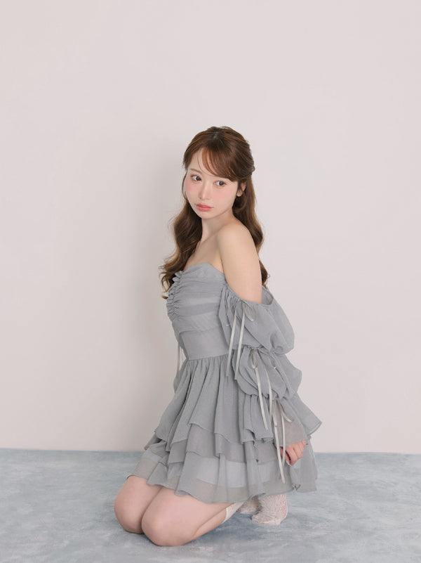 Candy sleeve mini onepiece(eme11009)