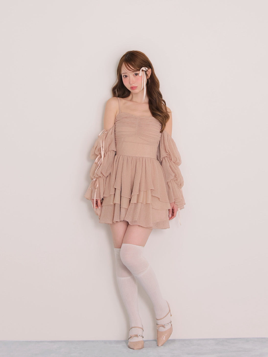 ワンピース Candy sleeve mini onepiece Candy sleeve mini onepiece(eme11009) – M me eme