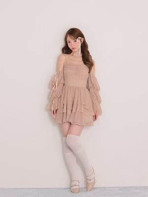 model：162cm　(size：F　color：Pink)