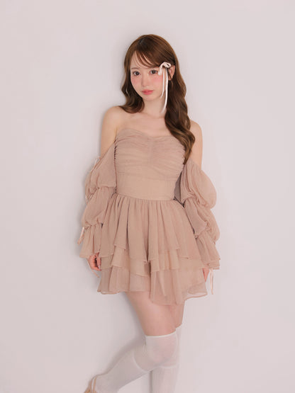 model：162cm　(size：F　color：Pink)
