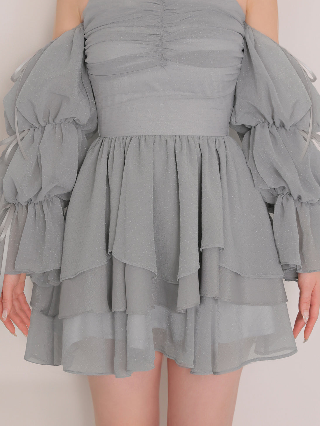 トップス M me eme Candy sleeve mini onepiece Candy sleeve mini onepiece(eme11009) – M me eme