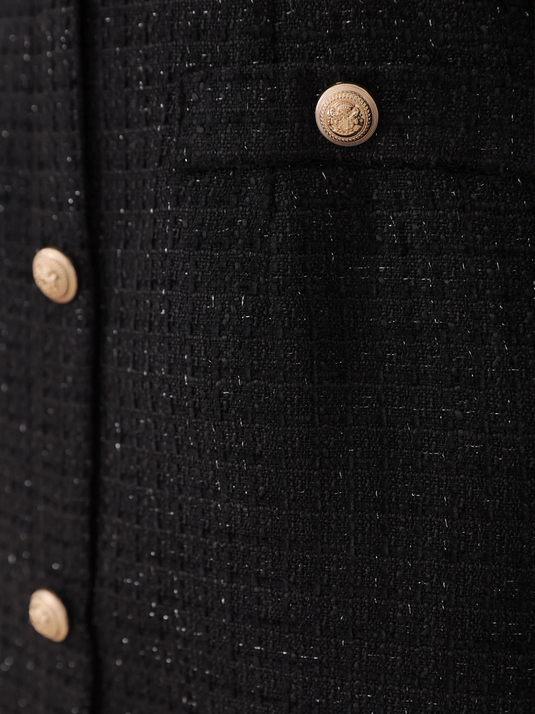 Tulle ruffle off the shoulder tweed mini onepiece(eme11011)