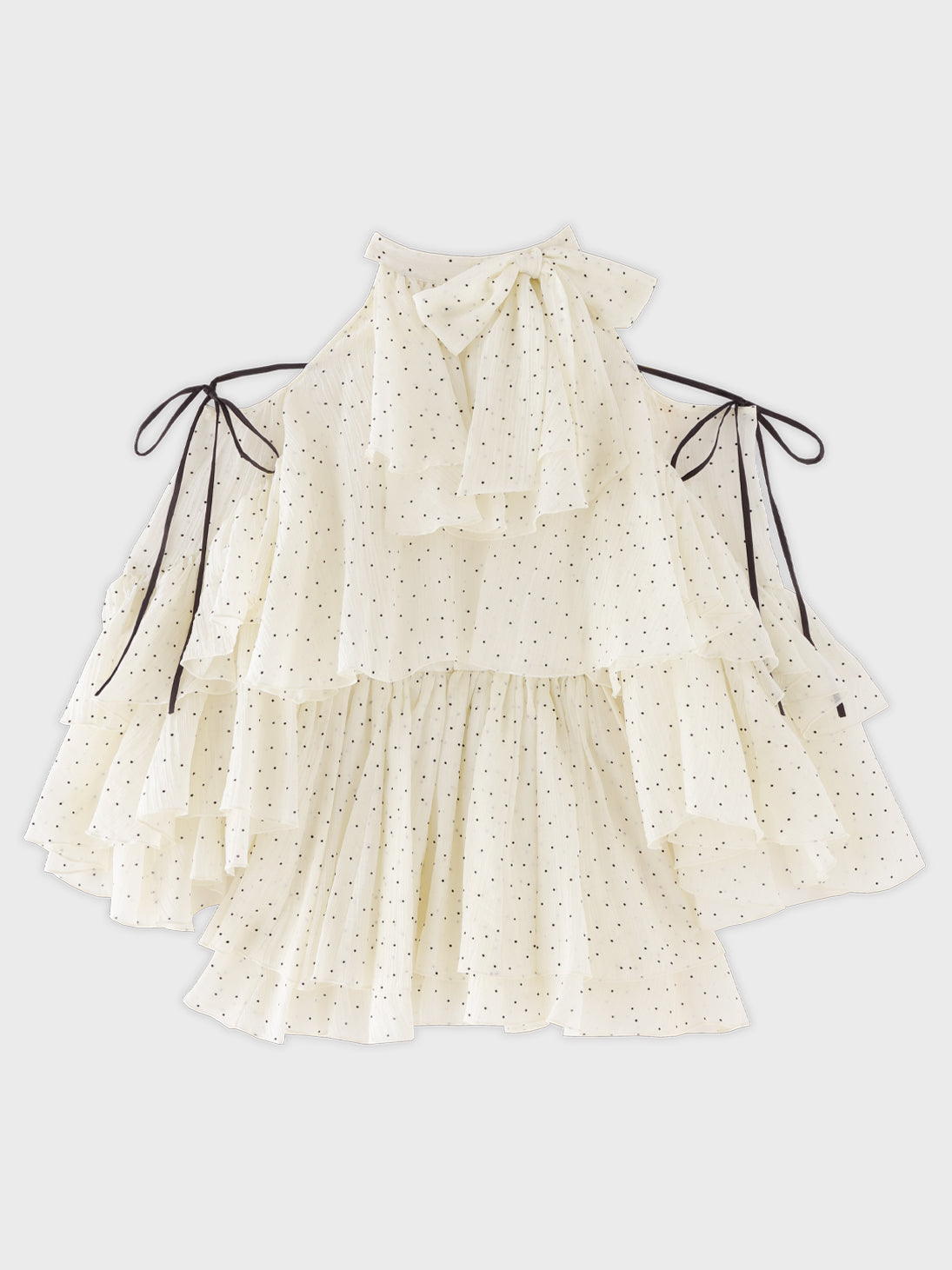 ワンピース M me eme Dot ciffon ruffule setup Dot chiffon ruffle setup(eme11012) – M me eme