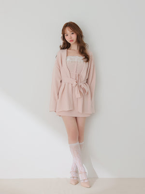 model：162cm　(size：F　color：Pink)