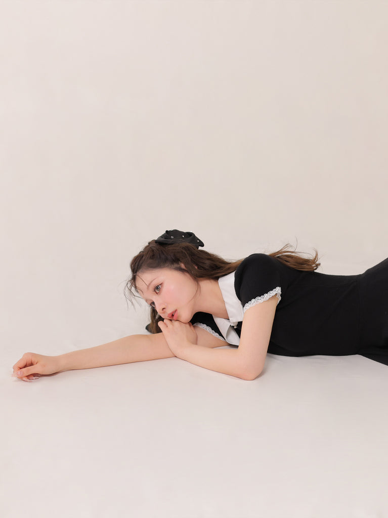 model：160cm　(size：F　color：Black)