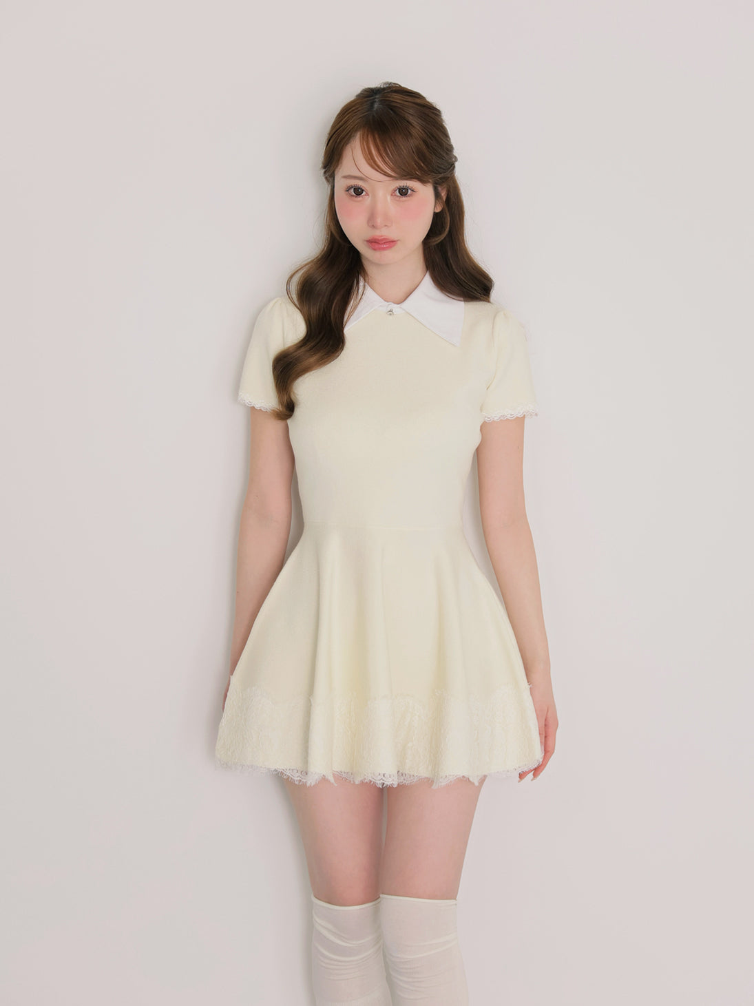 model：162cm　(size：F　color：Ivory)
