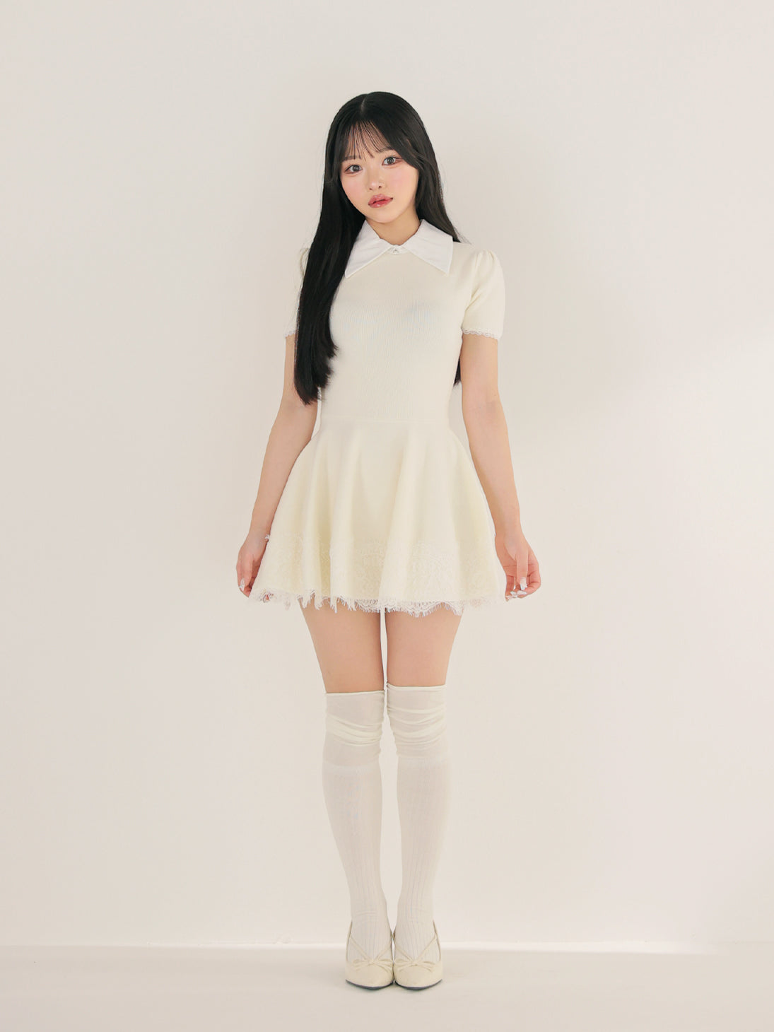 model：150cm　(size：XS　color：Ivory)
