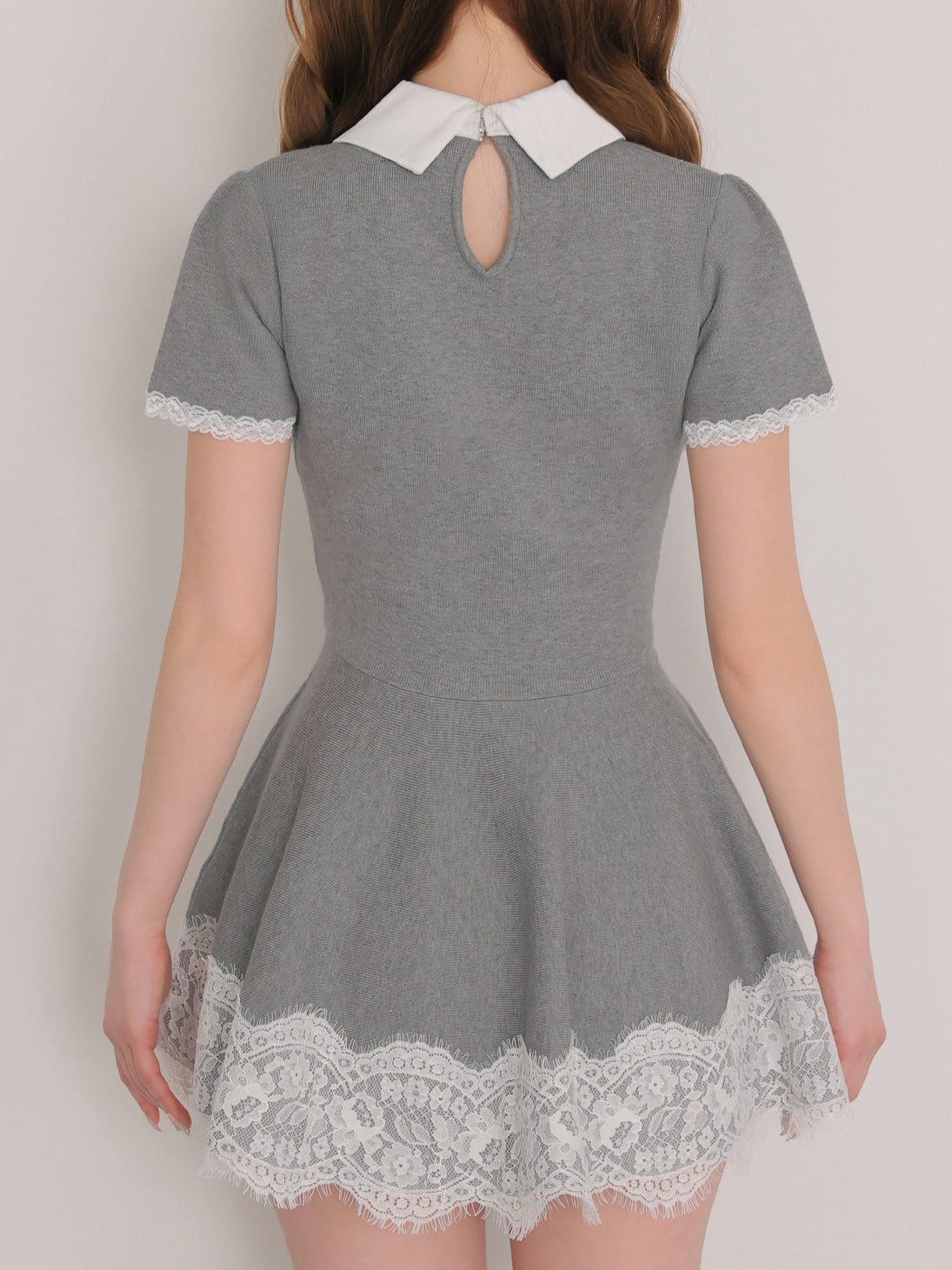 Ladylike lace hem mini onepiece(eme11013) – M me eme