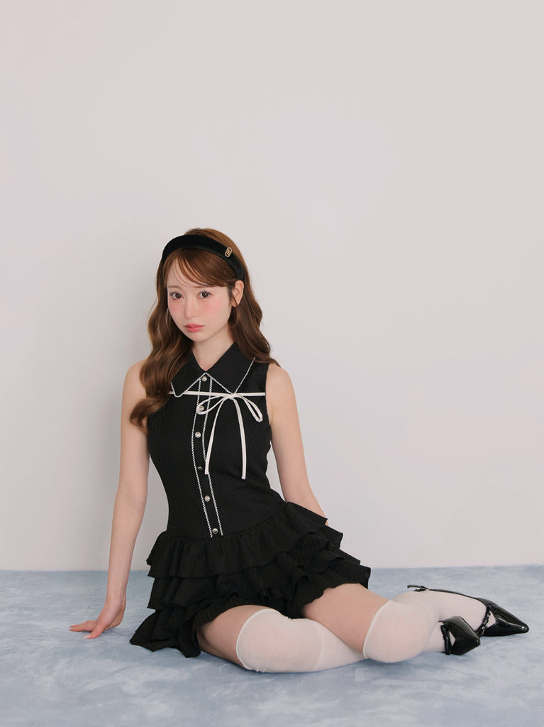 model：162cm　(size：F　color：Black)