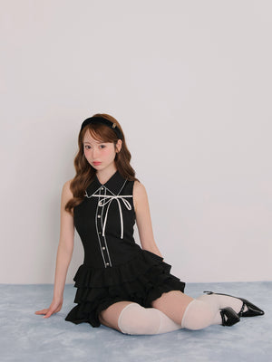 model：162cm　(size：F　color：Black)