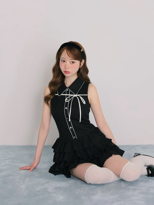 model：162cm　(size：F　color：Black)