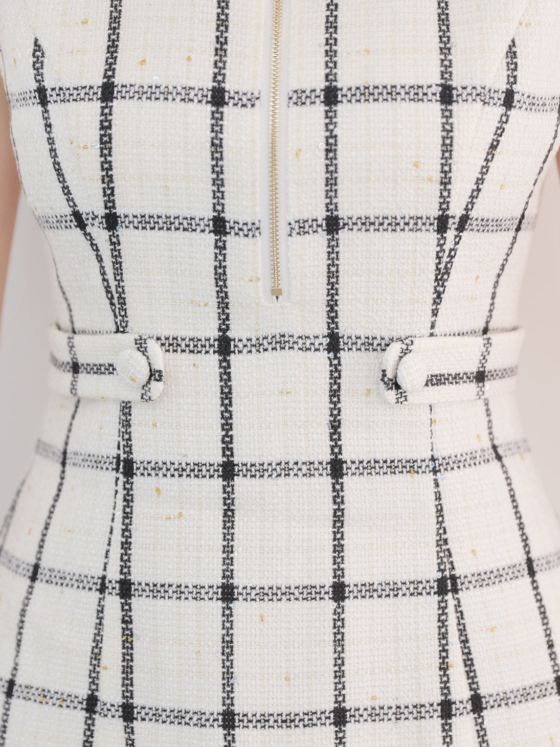 Tweed check docking mini onepiece(eme11014)