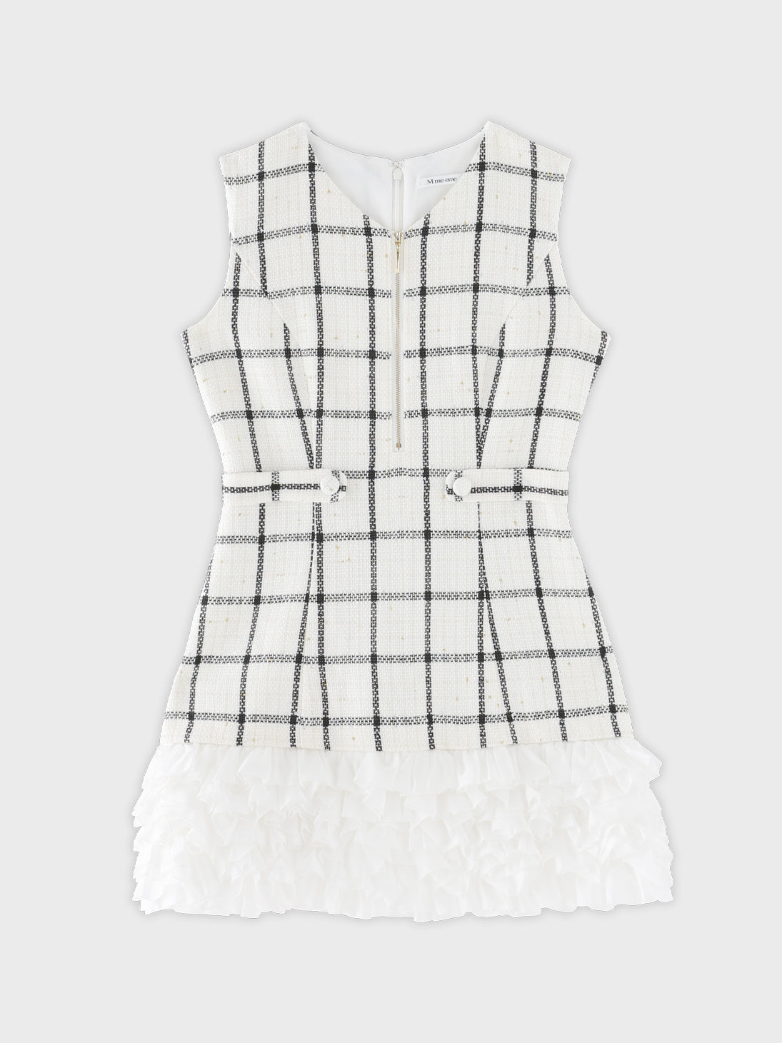 Tweed check docking mini onepiece(eme11014)
