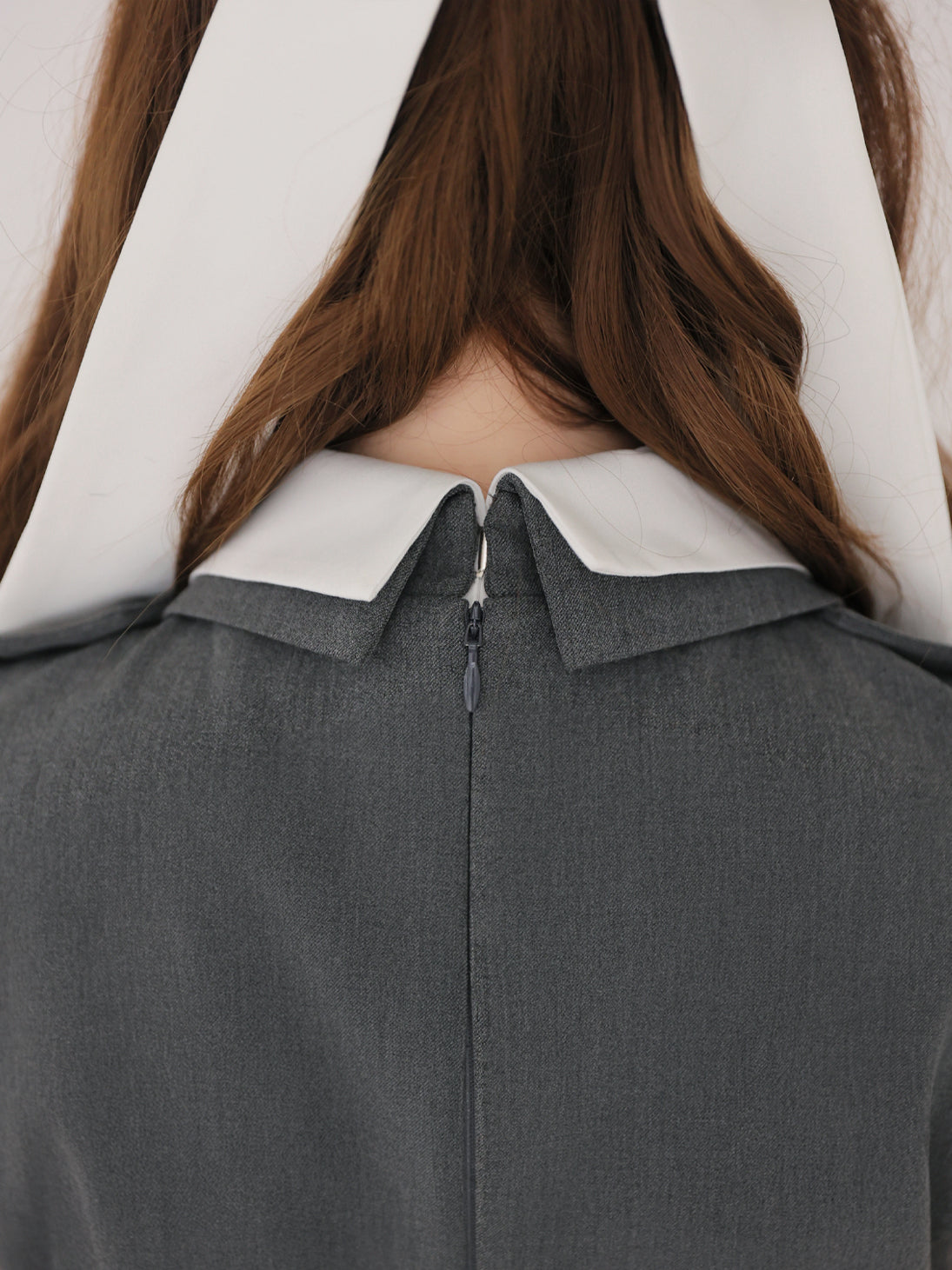 Peplum tulle trench mini onepiece(eme11016)