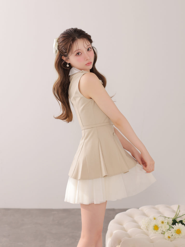 model：160cm　(size：F　color：Beige)