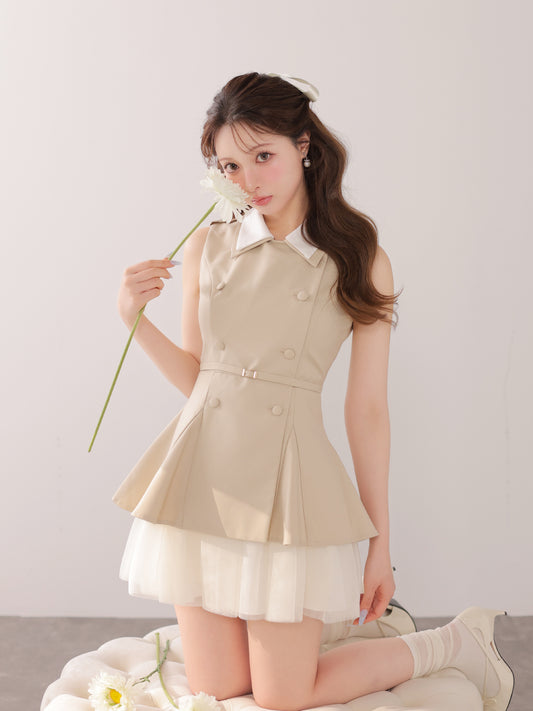 model：160cm　(size：F　color：Beige)