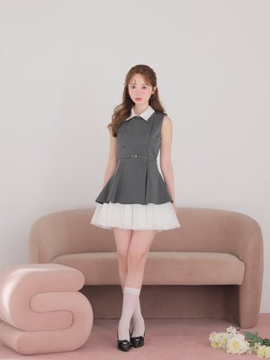 model：162cm　(size：F　color：Gray)
