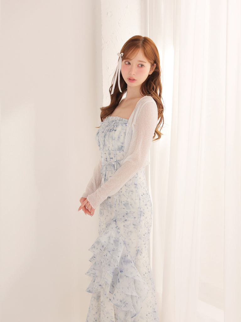 model：162cm　(size：F　color：Blue)