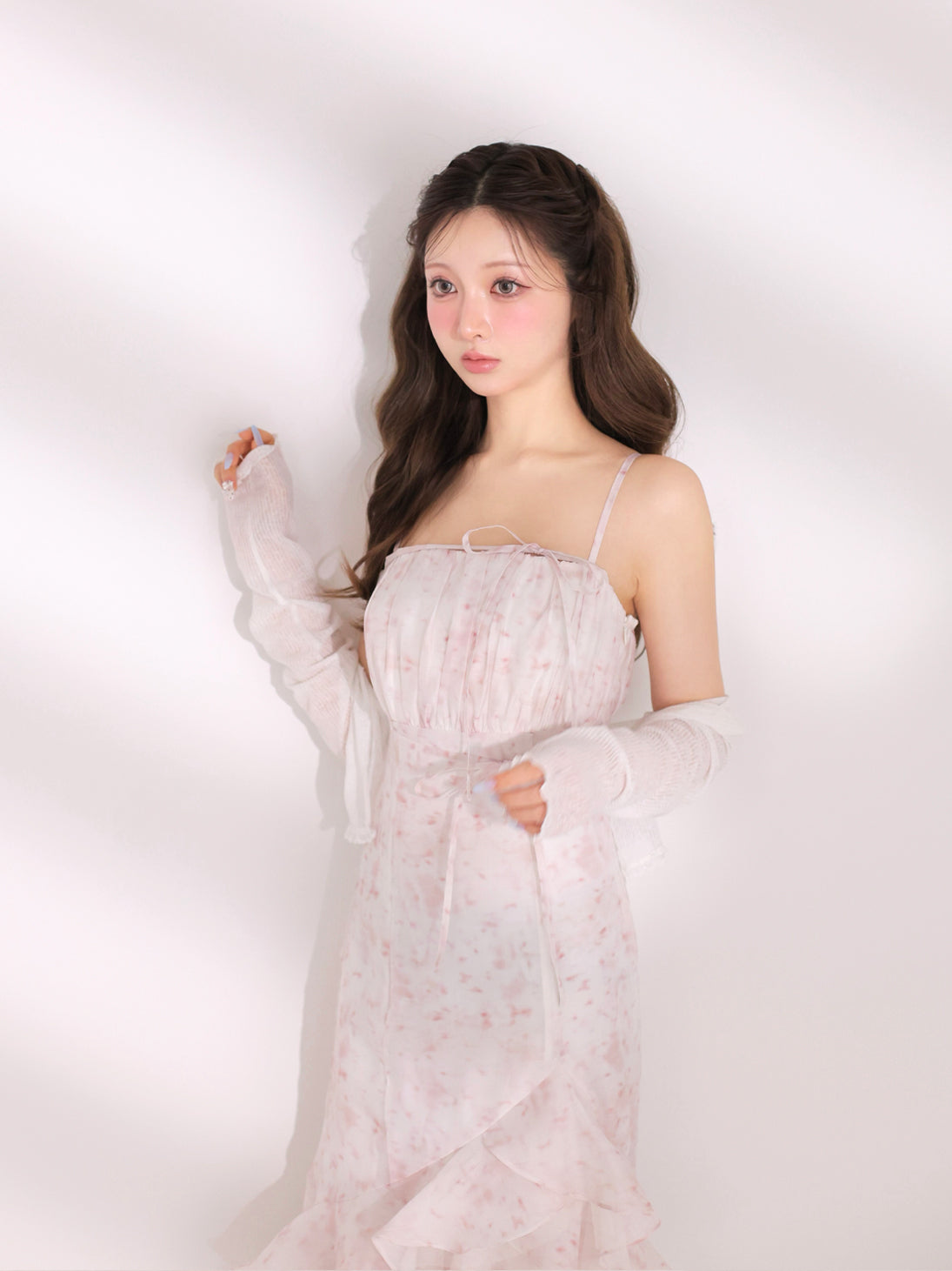 Floral Tiered Frill Long One-Piece Dress (eme11017) – M me eme