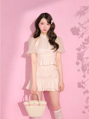 model：160cm　(size：F　color：Pink)
