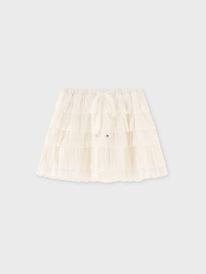 Tiered frill gathered mini skirt (eme11031)