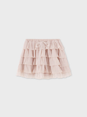 Tiered frill gathered mini skirt (eme11031)