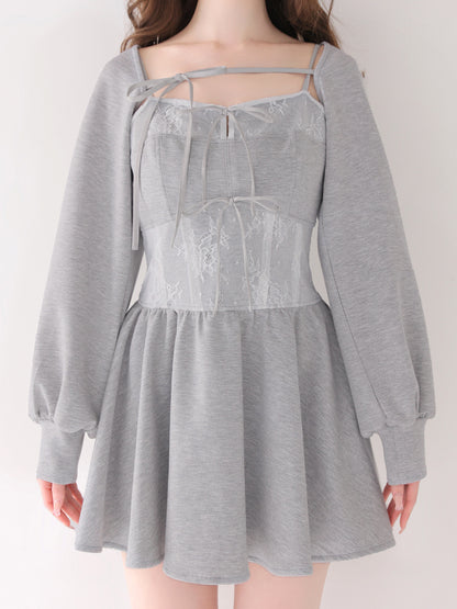 model：160cm　(size：F　color：Gray)