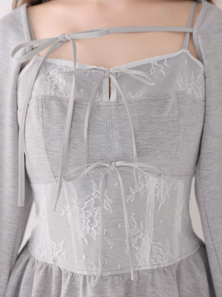 Corset lace ensemble mini onepiece(eme11034)