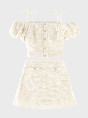 【Pre Order】French frill rose tulle setup(eme11041)