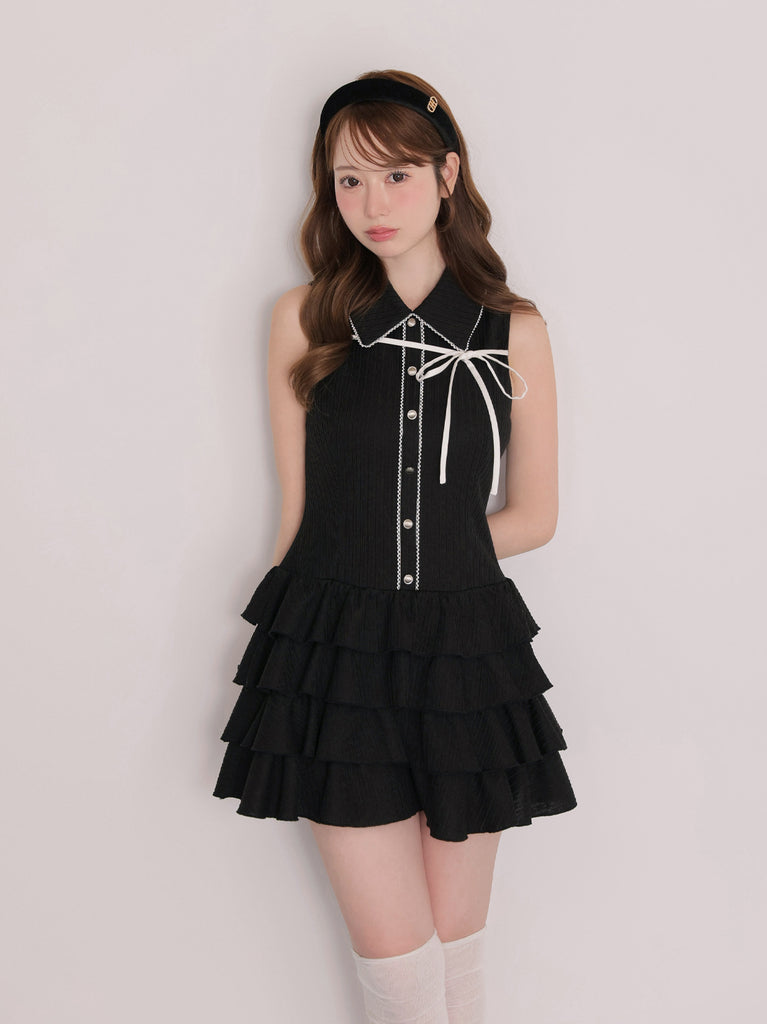 model：162cm　(size：F　color：Black)