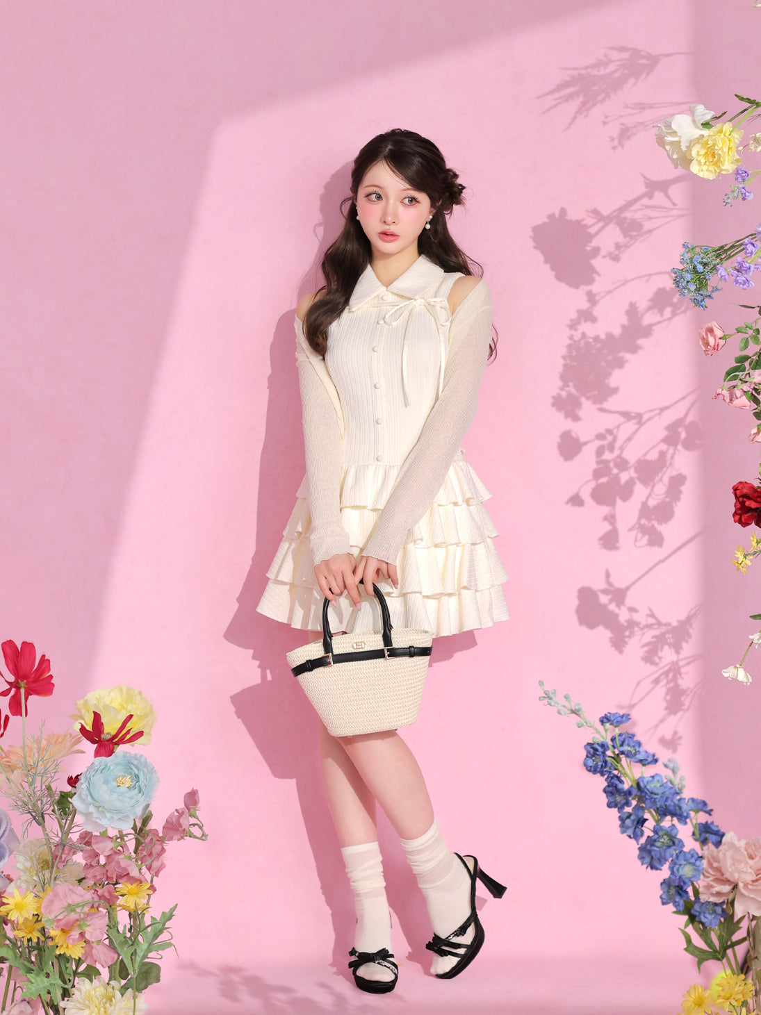 Ribbon strap bijou line mule(eme11022） – M me eme