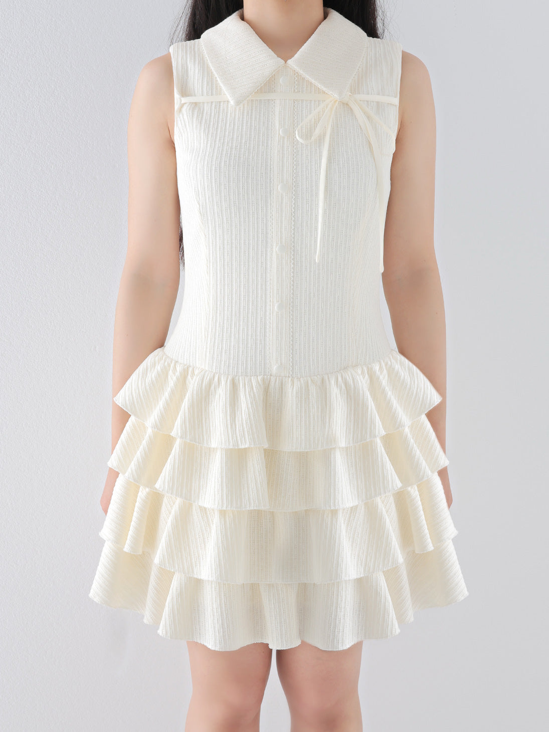 model：150cm　(size：F　color：Ivory)