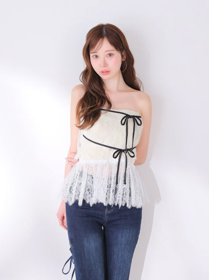 model：162cm　(size：F　color：Ivory)