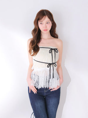 model：162cm　(size：F　color：Ivory)
