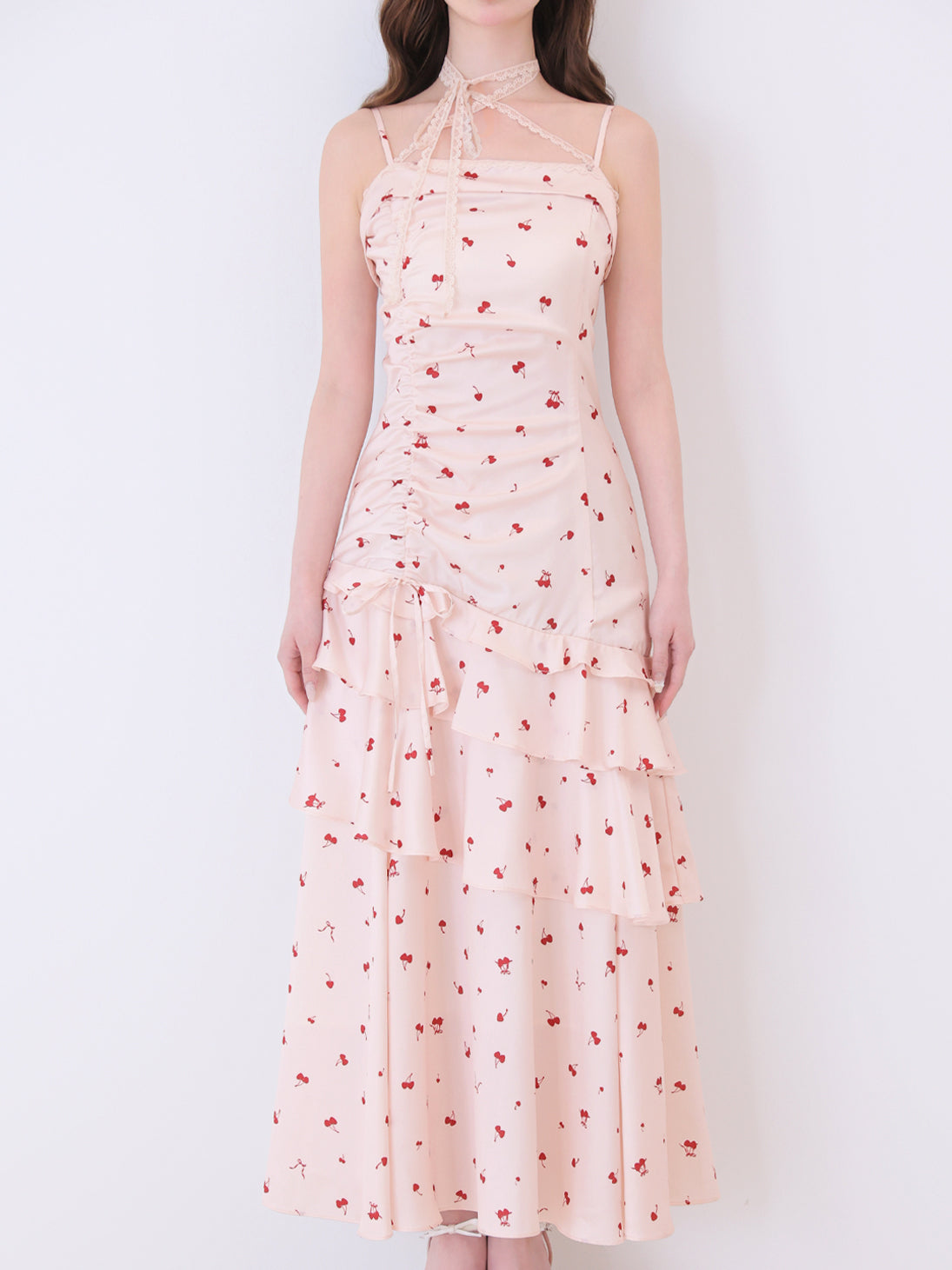 model：162cm　(size：F　color：Pink)